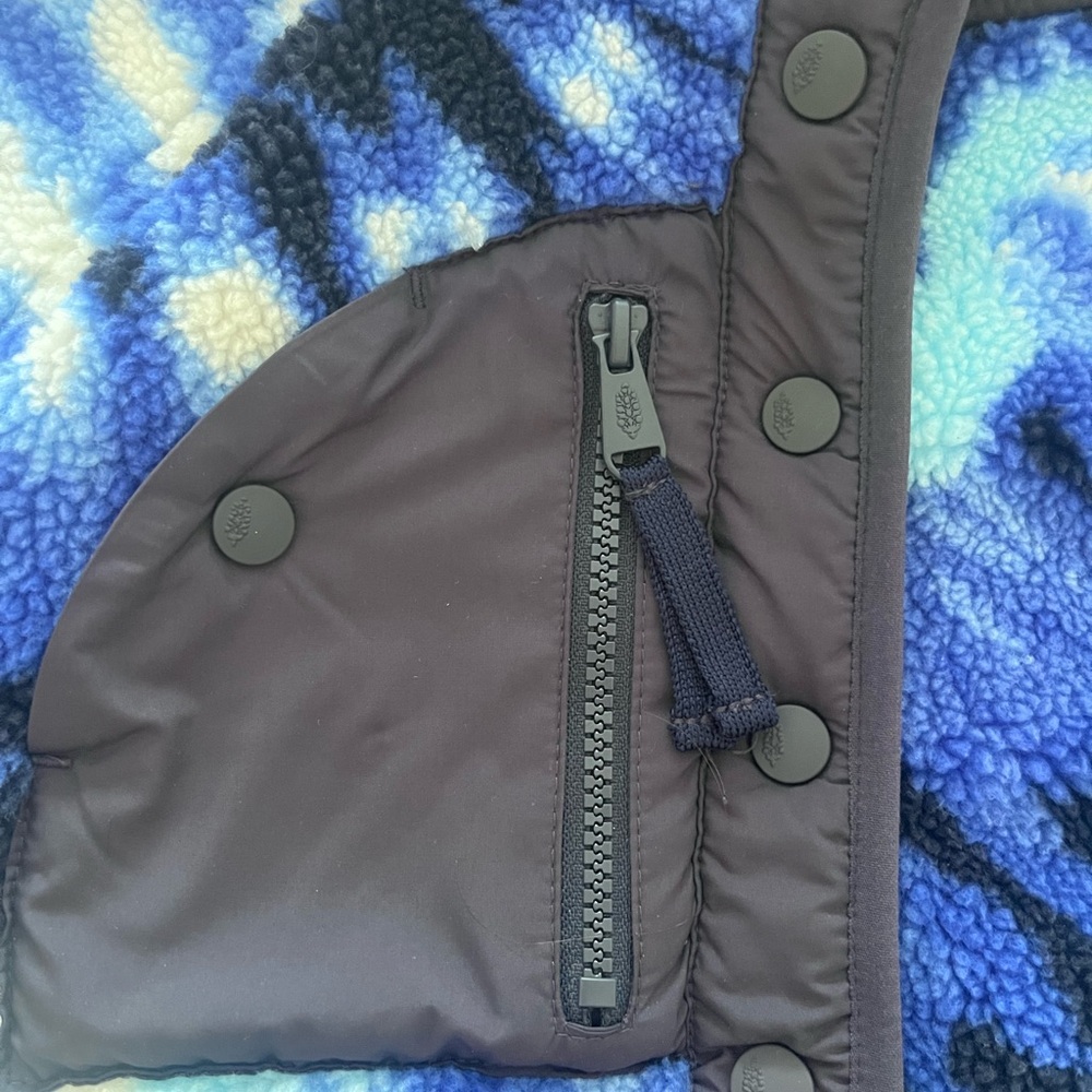 Free People Movement Rocky Ridge Pullover Fleece Gorpcore Jacket  Blue Tie Dye - Picture 5 of 9